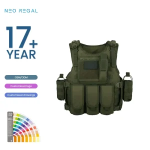 Multifunctional Striped Tactical Training Vest Waterproof 20-36L Capacity Outdoor Use Polyester Clothing