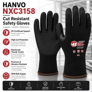 NXC3158 Level 6 Cut-Resistant Safety Gloves Anti-Puncture Abrasion-Resistant Work Gloves