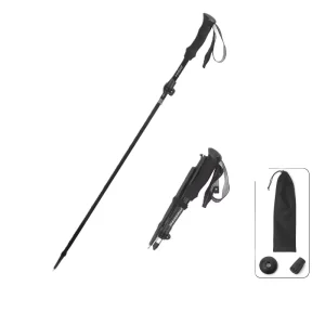 New Fashionable Modern Lightweight EVA Aluminum Alloy 7075 Adjustable 5 Section Rubber Multifunctional Trekking Stick