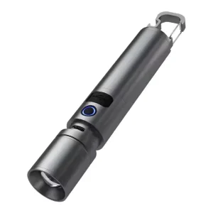 New High Brightness White LED Camping Flashlight with Zoom USB C Power Bank Bottle Opener IP65 Rating