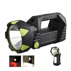New Long Range L2 Lantern Red Satchel 90 Degree Rotating Head Flashlight Rechargeable Searchlight with Light Warning IP65 Rating