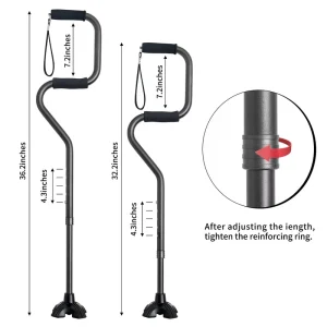 New Medical Adjustable Walking Cane Single Leg Portable Elderly Cane Walking Stick Handles
