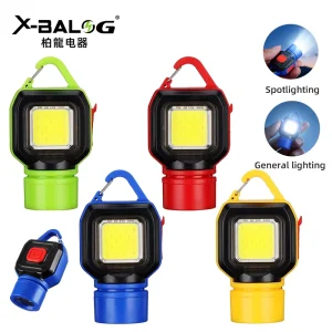 New Super Bright Mini Side Light 800 Lumens Pocket Sized LED Torch with COB Side Keychain EDC Flashlight for Camping Hiking