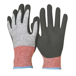Nitrile Coated Mechanical Work Anti Cut Gloves Wear Resisting Industrial Safety Gloves