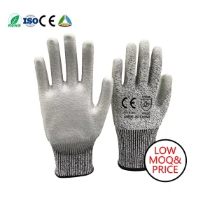 Nitrile PPE Safety Gloves Cut Resistant Anti Slip Puncture Resistant Durable Breathable Knit Wrist Cuff Customizable General