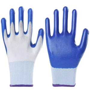 Nitrile Safety Work Gloves, Anti-Static, Anti-Slip, Smooth, Adult Size, Cut-Resistant