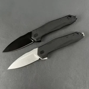 Nylon Handle D2 Steel Tactical Knife Outdoor EDC Camping Pocket Survival Hunting Tactical Self Defense Knife With Clip