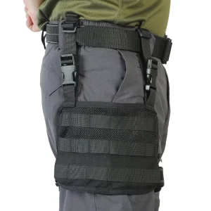 Nylon Mesh Breathable Tactical Vest Thigh Platform Small Size Soft Strap Quick Detaching Personal Defense Equipment