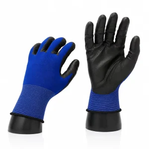 Nylon Spandex Blend PU Coated Safety Work Gloves for Warehouse Work