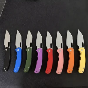 OEM CNC D2 Tanto Blade Pocket Knife Aluminum Alloy Handle Outdoor Camping Self Defense Bushcraft Folding Knife