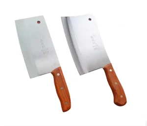 OEM DIY Forged Stainless Steel White Wooden Handle 3mm Thickness Chef Knife Kitchen Knives 3-Year Warranty