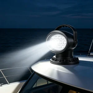 OEM Wireless Remote Control LED Search Light IP66 Waterproof 50W Outdoor Light 360 Degree for Rotating Boat