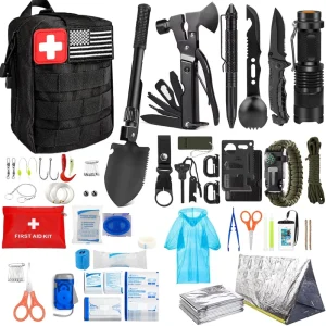 ORI POWER Outdoor Emergency Kit Camping Hiking Tools First Aid Supplies Set with Molle Pouch for Hunting Disaster