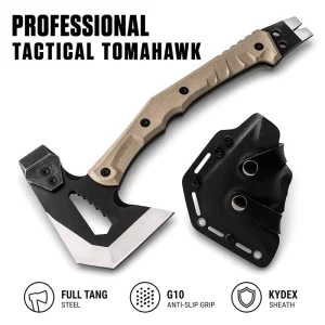 OUTDOORS Mercenarys Full Tang Stainless Steel Plastic 33cm Tactical Camping Survival Tourist Axe Hatchet Hunting