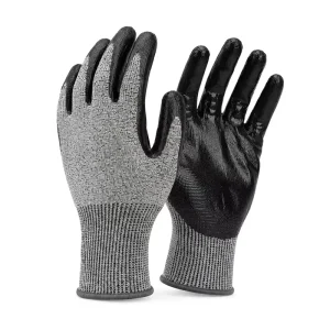 Oil Proof Sandy Nitrile Coated Palm Fit Flexible Industrial Mechanic Automotive Manufacturing Work Safety Hand Gloves
