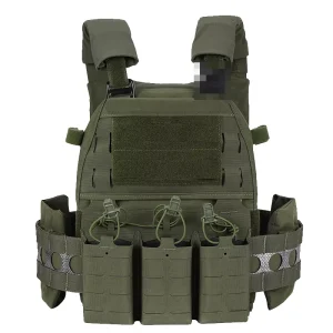 Outdoor Adjustable 500D Nylon Plate Carrier Tactical Camouflage Vest MOLLE Multi Function CS Training Hunting Vest