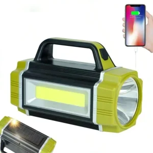 Outdoor Camping 18650 Cob Torch Linterna Multifunctional USB Super Bright Powerful Rechargeable LED Hand Solar Flashlight