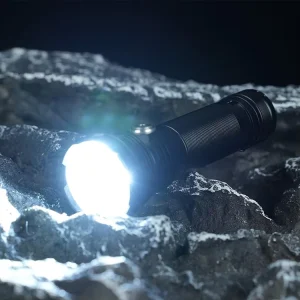 Outdoor Flashlight 1960 Lumens USB C Rechargeable LED Torch IP67 Waterproof for Camping Hiking