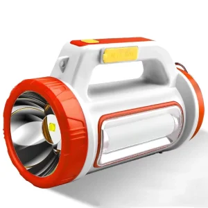 Outdoor Garden Emergency Power USB Rechargeable ABS Plastic Body Camping LED Torch Working Light Flashlight