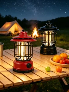 Outdoor Garden Emergency Power Usb Rechargeable Abs Plastic Body Camping LED Torch Working Lights Flashlights