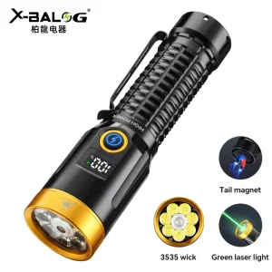 Outdoor High Lumen LED Linterna Aluminum Lantern Green High Lumens Rechargeable Torch Light Tactical Flashlight
