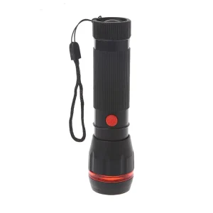 Outdoor Hiking Emergency Waterproof Focusing Zoom LED Handheld Pocket Plastic Searchlight Torch Emergency Flashlight