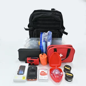 Outdoor Large capacity Backpack with Survival Tools Disaster First Aid for Hiking Camping Emergency Rescue Trekking Supplies