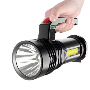 Outdoor Long range Multi functional Rechargeable Strong Flashlight