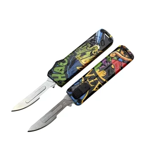 Outdoor Mini High Hardness 3D Printed Folding Knife for Hiking Camping Survival Self Defense in Stock OEM Custom