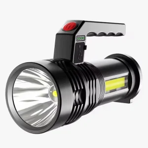Outdoor Patrol Portable Light LED Strong Light Flashlight Multi function Emergency Searchlight IP65 Rated USB Rechargeable