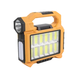 Outdoor Strong Light Camping Lighting USB Rechargeable LED COB Searchlight Solar Search Light