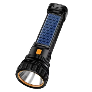 Outdoor Super Bright Multi functional Torch Emergency LED Lights Rechargeable Solar Charging Flashlight