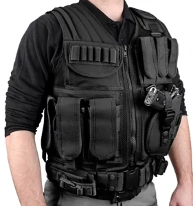 Outdoor Training Adjustable Tactical Combat Vest Durable Nylon Vest