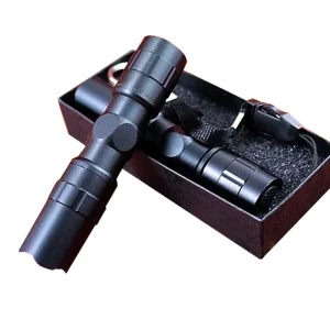Outdoor Travel Lamp Pocket Battery Long Range Keychain Mini LED Torch Flashlight