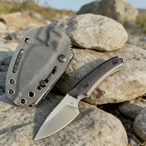 Outdoor Utility Tool Portable Camping Accessory with Protective Sheath for Daily Use