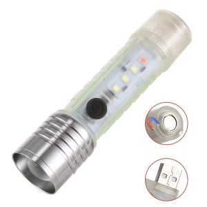 P50 High Intensity LED Flashlight Magnetic COB Work Light Rechargeable Emergency Light Outdoor Camping Torch