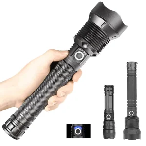 P70 Super Bright 2000 Lumens USB Rechargeable LED Hunting Torch Zoomable Powerful Waterproof IP65 18650 Tactical Flashlight