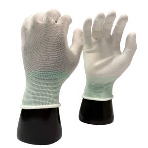 PU Coated Safety Work Gloves PU1328 Seamless Knit Smooth Grip Palm and Fingers