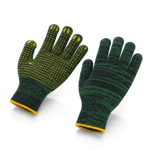 PVC Dotted Safety Gloves Maximum Grip Cotton Work Gloves Durable Industrial Safety Gloves with Manufacturer Custom