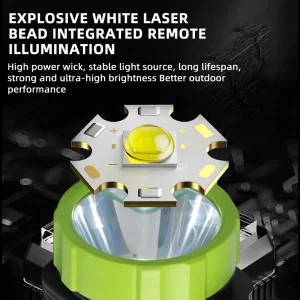 Plastic Lamp with LED Rechargeable Dimmable Built in Lead acid Battery Waterproof Digital Display Side Light
