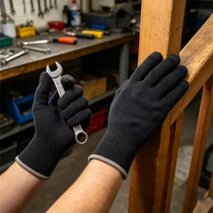 Polyester Acrylic Knitted Cold-Weather Thermal Safety Gloves For Industrial Manufacturing