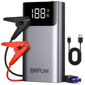 Portable 12V Mini Jump Starter Power Bank Booster Cable for Motorcycle LED Light