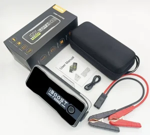 Portable 27000mAh 12V Emergency Lithium Battery Booster Auto Power Bank Jumper Start Cable for Truck Motorcycle Quick Charge