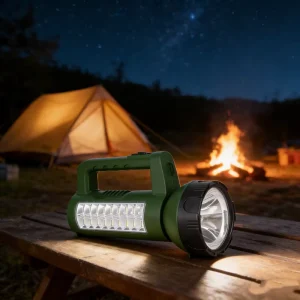 Portable AA IP67 ABS Solar LED Rechargeable Waterproof Searchlight Handheld 50W Side Light Emergency for Camping