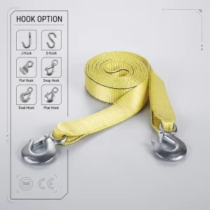 Portable Automotive Tensioning Strap Rope Vehicle Tool Traction Emergency Lashing Strap Rope