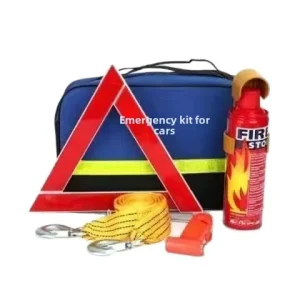 Portable Car Emergency Kit Automotive Rescue Tool Set Vehicle Fire Extinguisher Multi Function First Aid Kit Warning Triangle