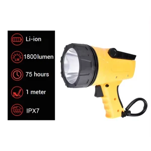 Portable Emergency Light Marine Adjustable LED Flashlight Spotlight Search Light 3Km