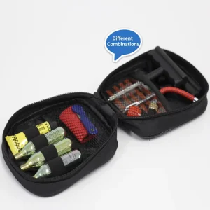 Portable High Pressure Steel Container CO2 Cylinder Carry Bag Tyre Inflator Emergency Repair Kit Motorcycle Car Industrial Gas