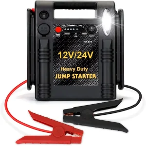 Portable Jump Starter 12V/24V Auto Fast Charging for Cars Trucks Emergency Tool