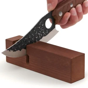Portable Knife Sharpening Tool Manual Small Knife Sharpener Wood